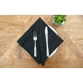 thumbnail image 4 of Hemstitch Solid Black Napkin, Set of 6, 4 of 5