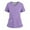 light purple, variant on Medical Scrub Set for Women, Modern V Neck Scrub Top & Jogger Pant with 8 Pockets Professionals Soft Stretch Medical Nursing Uniforms Set (Navy)