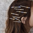 thumbnail image 3 of OULII Hair Barrettes for Women 12Pcs Rhinestone Hairpins with Alloy Material, 3 of 8