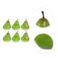 thumbnail image 3 of NICEXMAS 6pcs Pear Models Artificial Lifelike Simulation Pear Decors Household Fruit Models, 3 of 6