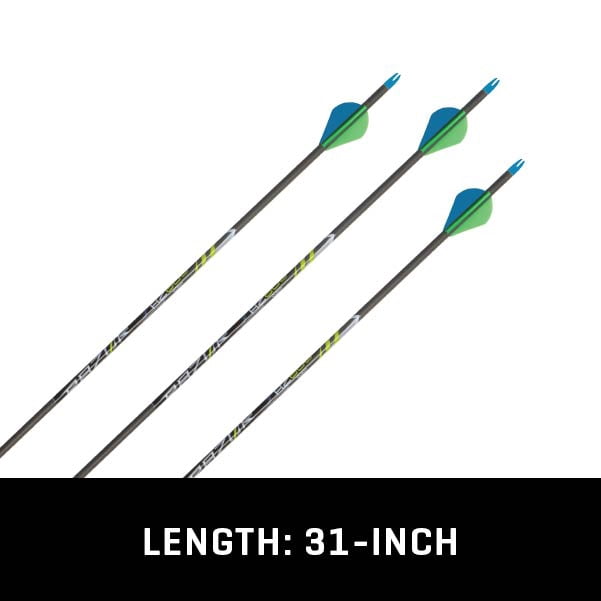 Razor 31" Rz600 Carbon Arrow, 36-Pack, Black