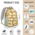 thumbnail image 5 of Watercolor Sunflower Artwork Backpack - Vintage & Waterproof Bookbag for College Students and Commuters, 5 of 5