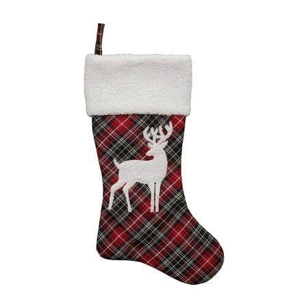 - Dyno Plaid Deer Christmas Stocking