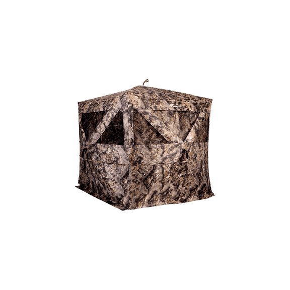 Ameristep Pro Series Thermal Hub Blind | 4 Person Insulated Hunting Blind Designed for Cold Weather in Mossy Oak Elements Terra, AMEBF1009, One Size