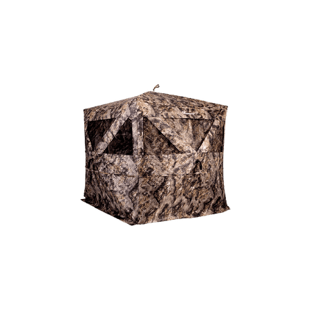Ameristep Pro Series Thermal Hub Blind | 4 Person Insulated Hunting Blind Designed for Cold Weather in Mossy Oak Elements Terra AMEBF1009 One Size