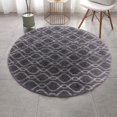thumbnail image 1 of Round Rugs Soft Comfortable Fluffy Shaggy High Pile Rug For Living Room Bedroom, 1 of 4