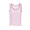 thumbnail image 7 of Liweisiy Striped Tank Tops For Womens Sleeveless Crewneck Relaxed Fit Pajama Tops Layer Printed Casual Sleepwear Pink L, 7 of 7