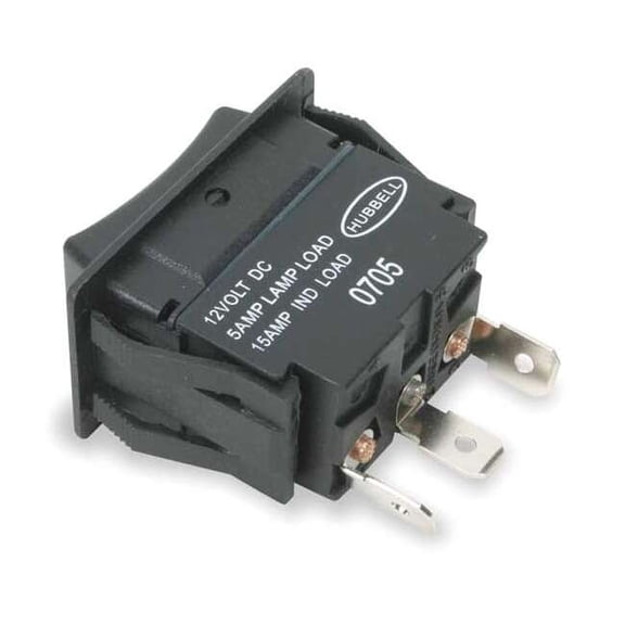 Hubbell Wiring Device-Kellems Rocker Switch,SPDT,3 Connections MR123MSP