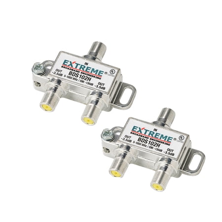 Cable TV Amps BDS102H 1GHz Coax Male to Female Cable Splitter with Mounting Screws 2 Pack - image 10