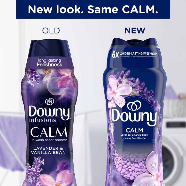 Downy Calm Lavender Vanilla Bean Scent Booster Laundry Beads 24 oz