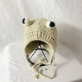 thumbnail image 4 of Opolski Cap Frog Shape Children Durable Kid Knitted Beanie for Autumn Winter, 4 of 8