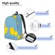thumbnail image 3 of Disketp Cute Ducky print Canvas Backpack Lightweight Travel Daypack Student Rucksack Laptop Backpack-, 3 of 5