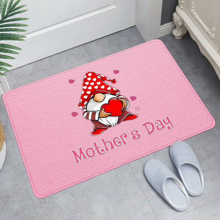Mother's Day Welcome Door Mat Entrance Doormats Non Slip Indoor