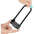 thumbnail image 3 of 5-digit Outdoor Waterproof Padlock With Long Shackle For Bicycles And Gates, 3 of 5
