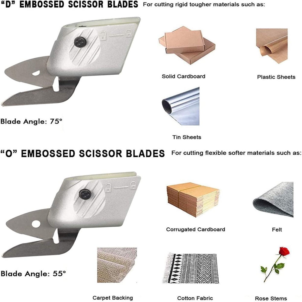 MesaSe Electric Scissors for Sewing, Cutting Fabrics, Crafting, Cardboard, Cordless Shears with Pouch