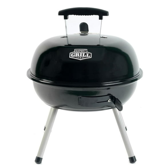 Expert Grill 14.5” Portable Dome Charcoal Grill, Black, CBT2203W-C, 138 Sq. In. cooking area