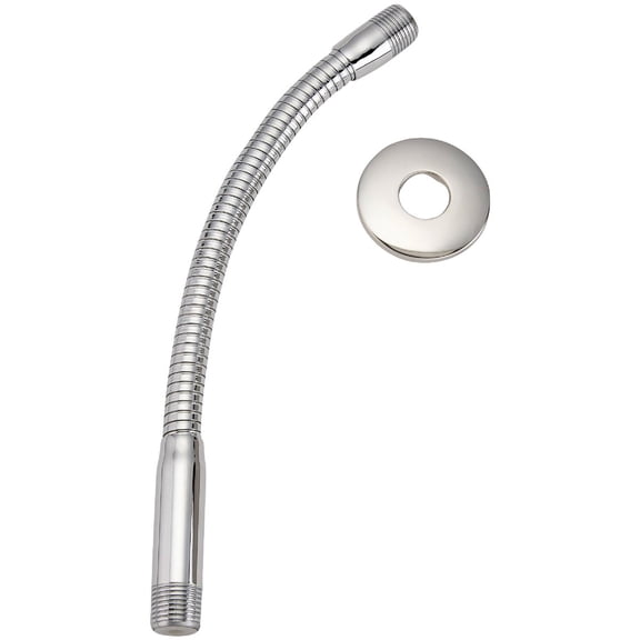 Keeney K780CP Stylewise Flexible Shower Arm with Flange, Polished Chrome