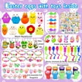 thumbnail image 3 of 318-Piece Bulk Easter Eggs with Toys Inside, Easter Basket Stuffers and Egg Fillers for Kids and Toddlers, Assorted Colors, 100-Pack, 3 of 6