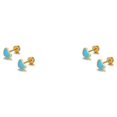 thumbnail image 3 of Sonducket 2 uds mujer tornillo corazón moda Studs pendientes joyería Type4 NO4, 3 of 6