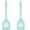 Light blue, variant on 2Pack Small Silicone Turner High Heat Resistant Slotted Spatula for Fish, Eggs, Pancakes and More (8.2 IN, Black)
