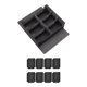 thumbnail image 3 of Caja organizadora de barajas de cartas con cierre magnético, versátil funda para tarjetas Negro Gris, 3 of 9