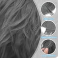 thumbnail image 3 of Unique Bargains 59" x 4" Plush Faux Fur Fabric Precut Strips Fluffy Faux Fur Ribbon, Dark Grey, 3 of 6