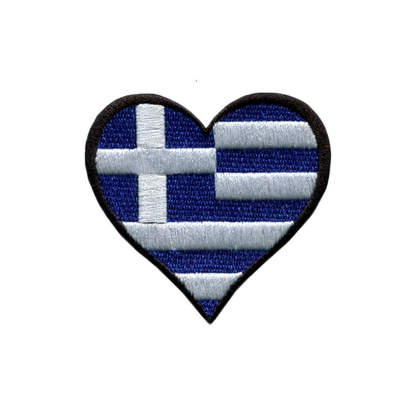 Ysmzzmsy 1 PCS Flag Patches Iron On or Sew On Embroidered Tactical Military National Greece Patch