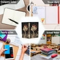 thumbnail image 6 of FORMRS 1-Subject Spiral Notebook 8" x 5" College Ruled 60 Refillable Sheet A5 Hard Cover, 2 Pack, Skeleton with Flowers Pattern, 6 of 7