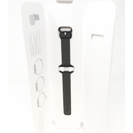 Black Woven Nylon Apple Watch Band (38mm) - Apple Authentic - NEW IN OPEN BOX