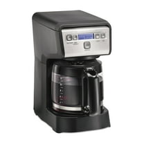 Hamilton Beach 12-Cup Programmable Drip Coffee Maker Machine, Dispensing Coffee Pot, Cafetera, Black