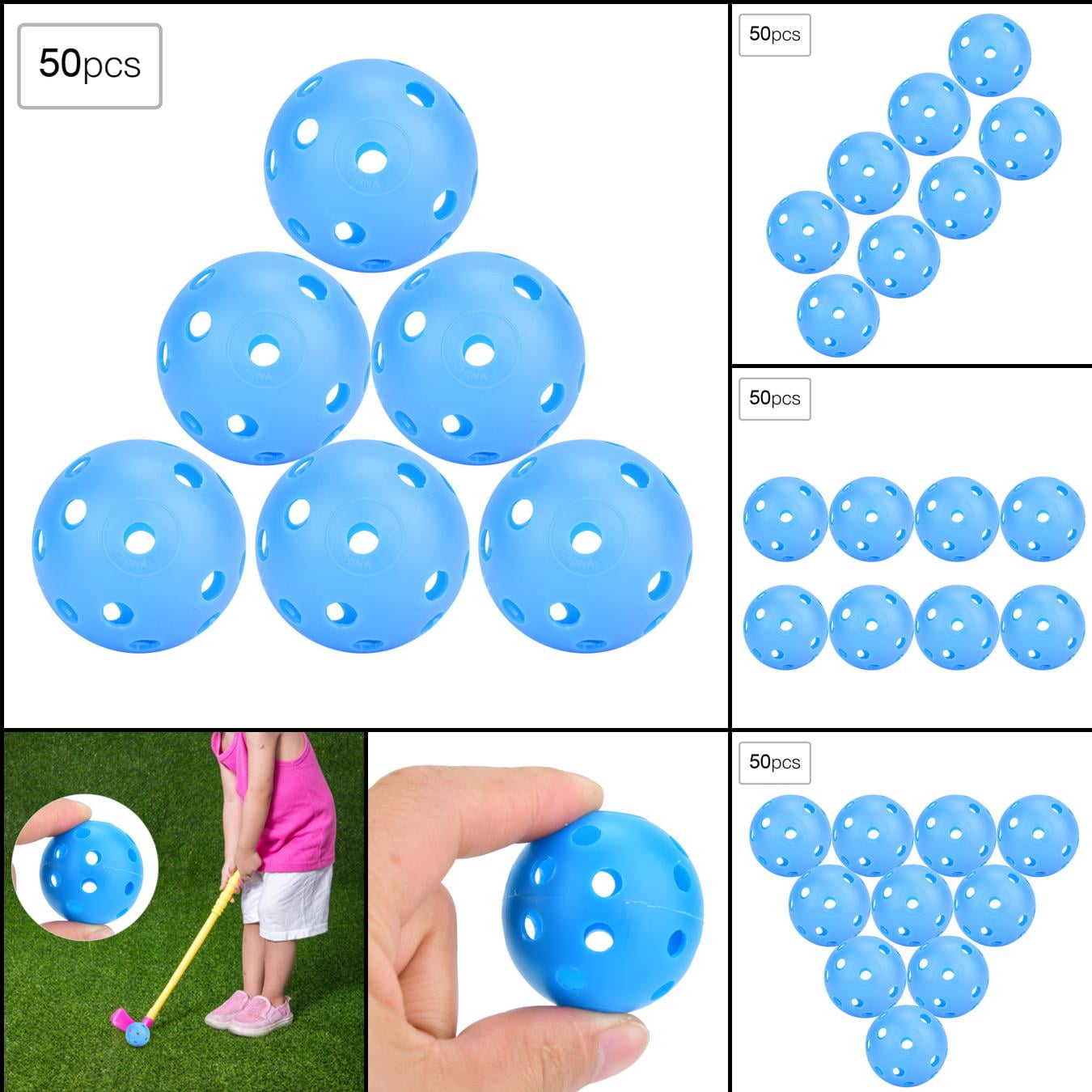 Air Flow  Training Balls, 50pk, Practice Anywhere, Lightweight, Safe,  Reusable