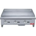 thumbnail image 4 of NSF 36 in. Commercial Griddle 90,000BTU Gas Griddle, 3 Burner Heavy-Duty Stainless Steel Countertop Griddle, 4 of 10