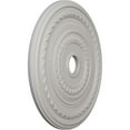 thumbnail image 3 of Ekena Millwork 25 3/8"OD x 3 3/8"ID x 1 3/8"P Cole Ceiling Medallion (Fits Canopies up to 9 1/8"), Hand-Painted Ultra Pure White, 3 of 7