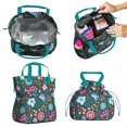 thumbnail image 2 of Pioneer Flower Floral Print Pattern Drawstring Lunch Bag Women - Drawstring Lunch Bag Insulated for Work Office - Stain-Resistant Large Lunchbags for Women with Multi-Pockets, 2 of 6