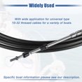 thumbnail image 5 of Unique Bargains 2pcs 24ft 276 Inch Marine Type 3300/33C Throttle Shift Remote Control Box Cable with Clevis Black, 5 of 6