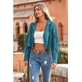 thumbnail image 6 of PRETTYGARDEN Women's Faux Suede Leather Jackets Tassel Motorcycle Cropped Coats Fashion Clothes, 6 of 10