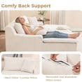 thumbnail image 5 of LEHZROAJ 67.3″Oversized Cloud Chaise Lounge Chair,Corduroy Upholstered Sofa Boneless Deep Seat No Assembly Required for Living Room Apartment(Beige,Left), 5 of 10