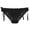 Black, variant on Women's Side Tie Panties Adjustable Lace Low-rise Bikini Briefs