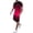 Hot Pink, variant on Mens Outfits Men's Letter Print Loose Fit Summer Sportswear Casual Tracksuit for Streetwear and Everyday Gradient Breathable Brick Red M