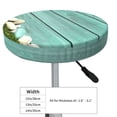 thumbnail image 4 of Fuzoiu Wood Grain Print Bar Stool Cushions, Super Breathable Round Bar Stool Covers,Seat Cushion Round- One Cushion Only-14 inch, 4 of 7