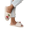 thumbnail image 4 of KEVCHE Womens Fuzzy Slippers , Warm Plush Interior with Non-Slip Tread , Indoor Outdoor House Shoes, 4 of 6