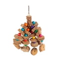 thumbnail image 2 of Hanging Bird Bite Toy,Parrots Chewing Toy Wooden Bird Cage Toy Parrots Chewing Toy User-Friendly Design, 2 of 14
