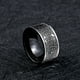 thumbnail image 3 of Anillo de acero inoxidable antigua 4 bestia guardiana, dragón, tigre blanco, suzaku, talla de basalto MFZFUKR CPB-YY911-3, 3 of 5