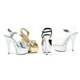 thumbnail image 4 of Women's 6" Pointed Chrome Stiletto Sandal., 4 of 4