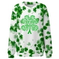 thumbnail image 2 of ICHUANYI St. Patrick's Tees for Women Women's Fashion Casual Round Neck Long Sleeve Printed T-Shirt Top, 2 of 5