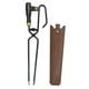 thumbnail image 5 of Pinzas para Leña de Acero al Carbono Mango de Madera Resistentes al con Funda de Piel Diseño Antideslizante y Resorte Adecuadas para Camping, 5 of 9