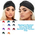 thumbnail image 4 of pitrice Bonnet Plissé Pré-Noué pour Femmes Turban de Soleil, 4 of 7
