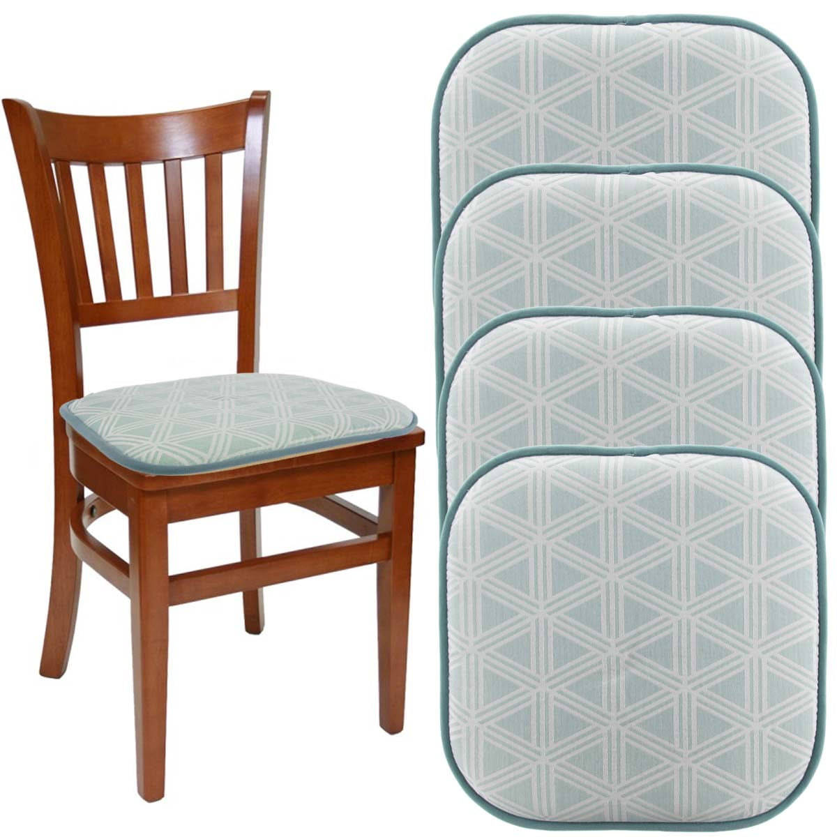 kitchen chair cushions with ties 15 l x 17 w