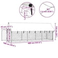 thumbnail image 2 of vidaXL Dog Kennel Silver Galvanized steel, 100% polyethylene Large, 2 of 11