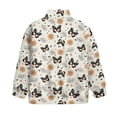 thumbnail image 5 of Uorisanigo Sun Butterfly Kids Girls Sweatshirt Comfortable Long Sleeve Pullover Top Oversized Quarter Zipper Cropped Sweatshirt Fall Fashion Outfits Clothes Half Zip Up Hoodies, 5 of 7